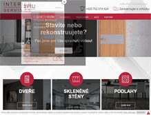 Tablet Screenshot of interierserviscb.cz
